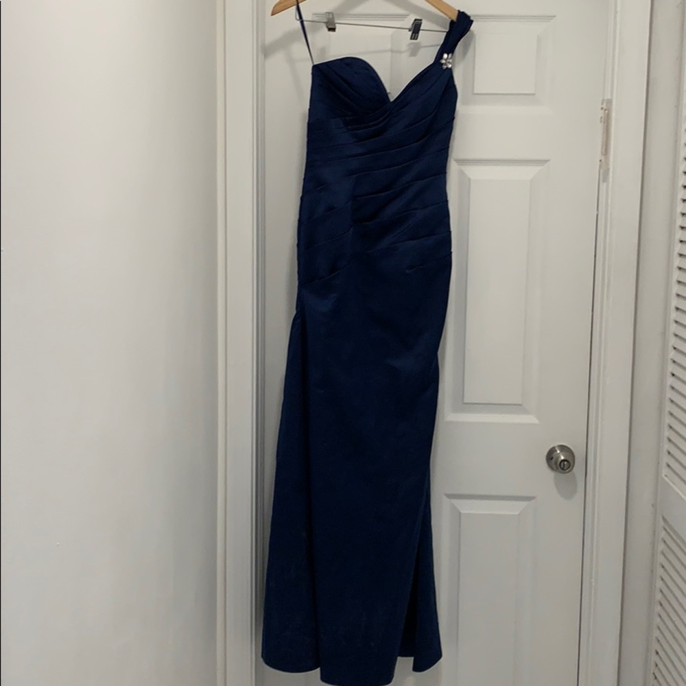 Allure Bridals Navy long dress